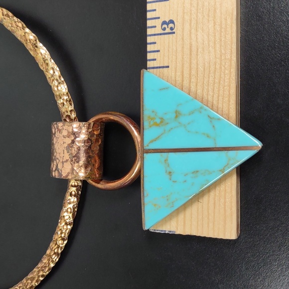 Vintage Margaret MacDonald Ceramic/Copper Collar - Picture 5 of 8